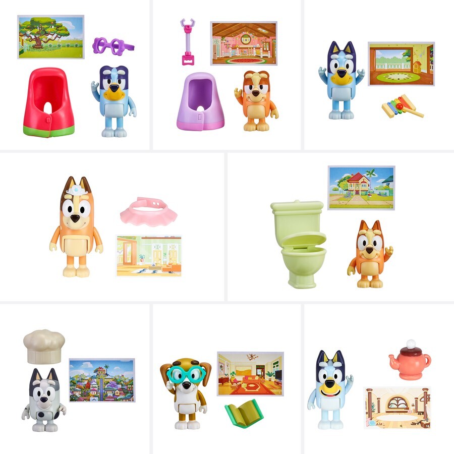 Figuras de Bluey Displ/12 Surt/8 3a+