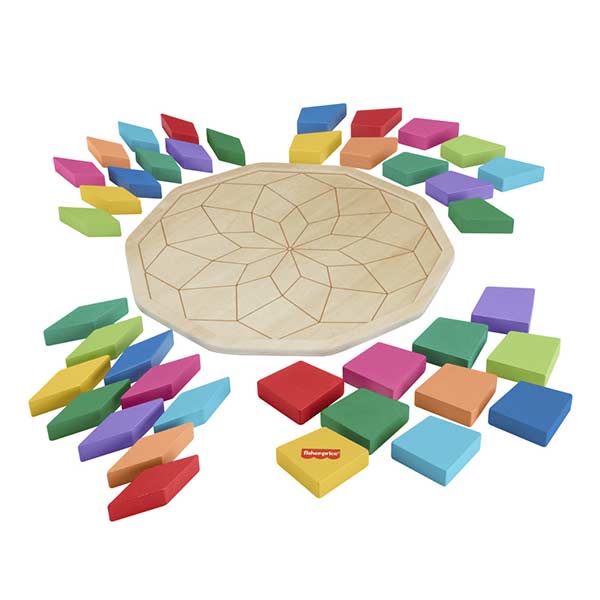 Fisher Price / Puzle Mandala de Madera 3a+