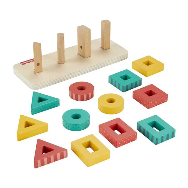 Fisher -Price Torres de Formas de Madera de Encajar  2a+