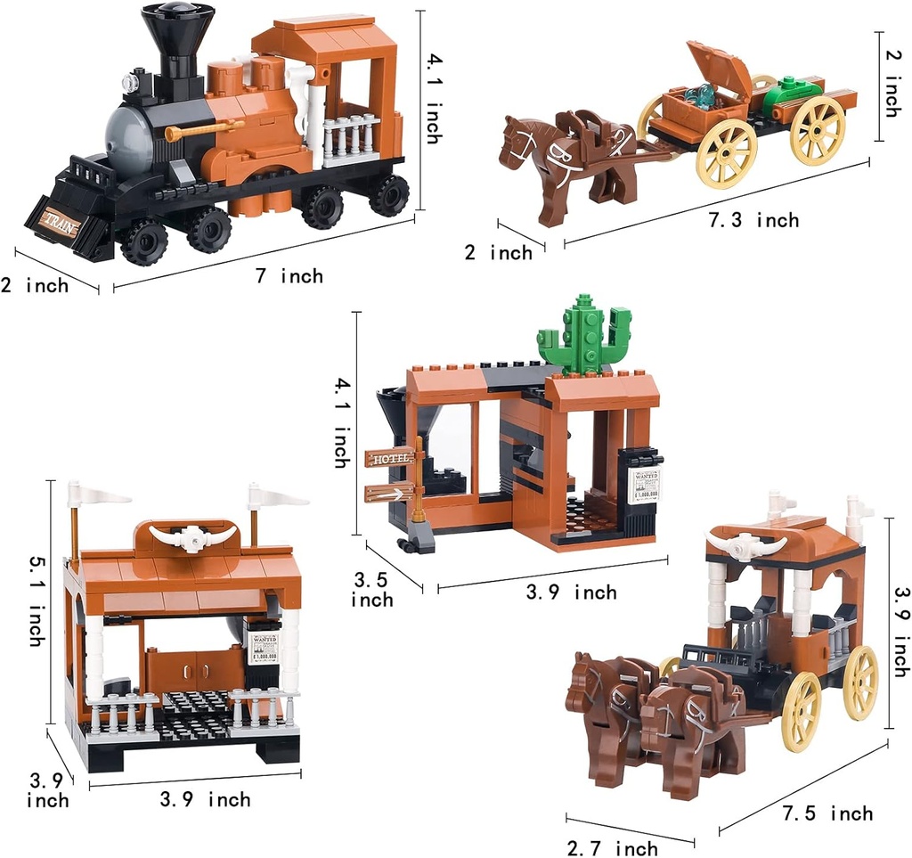 Cogo - Tren del Oeste Armable 212 pzs 6a+