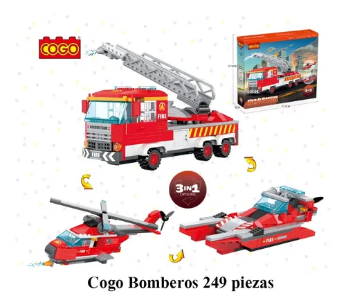 Carro de Bomberos al Rescate 3 en 1 - 249Pzs 6a+