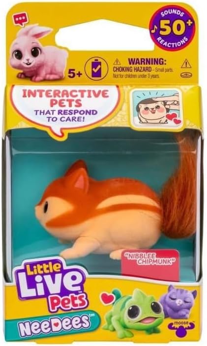 Mascotas Pequeñas Interactivas 50 Diferentes Sonidos  Live Pets 5a+/ Surtido 4 -  Se venden por separado