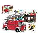 Bloques de Construcción Bomberos 411pzs