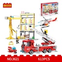 Camión de Emergencia Bomberos Armable 613 pzs 6a+