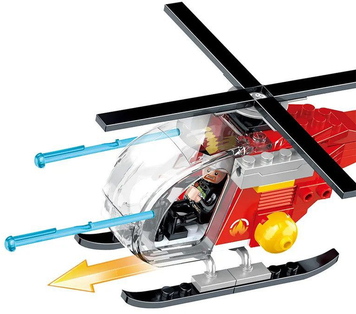 Camión de Emergencia Bomberos Armable 613 pzs 6a+