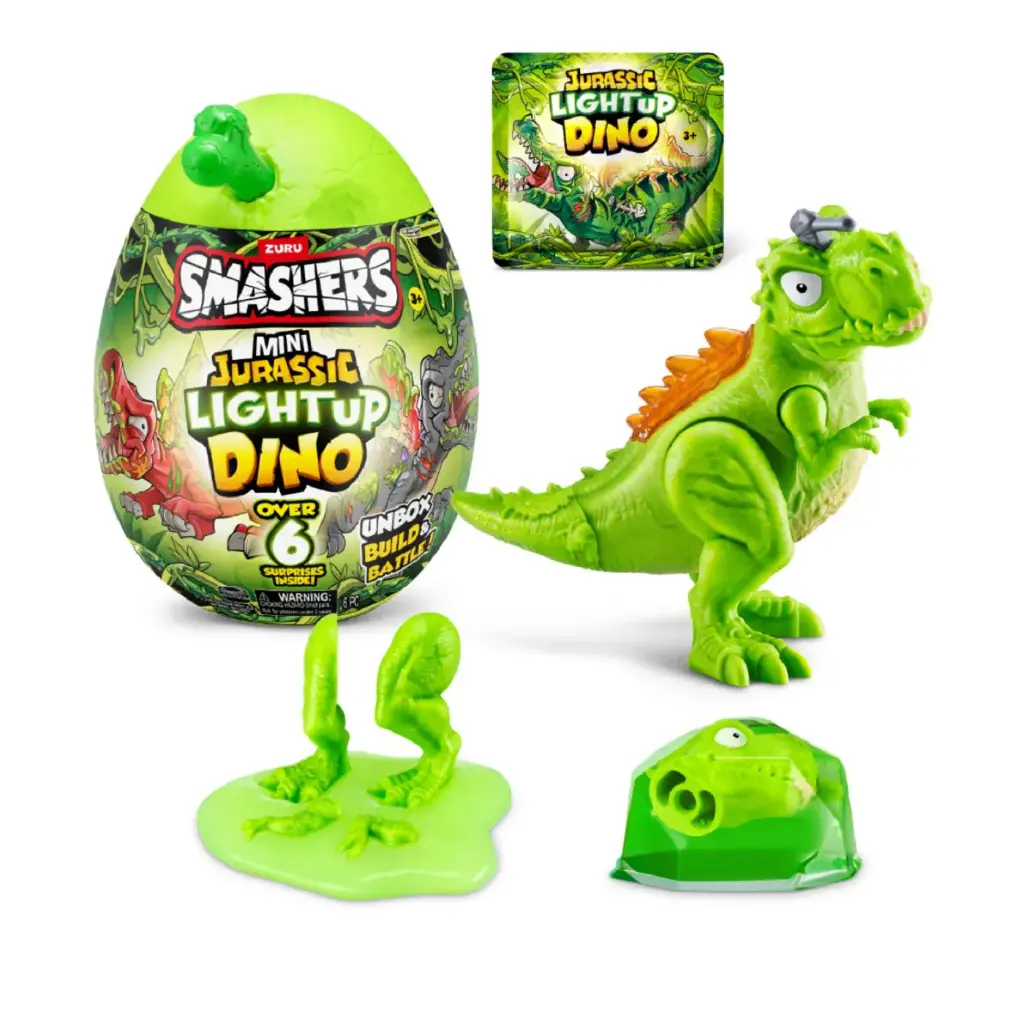 Huevo Sorpresa Smashers Jurassic Light Dino 3a+ ( Surtido de 3 Se venden por Separado )