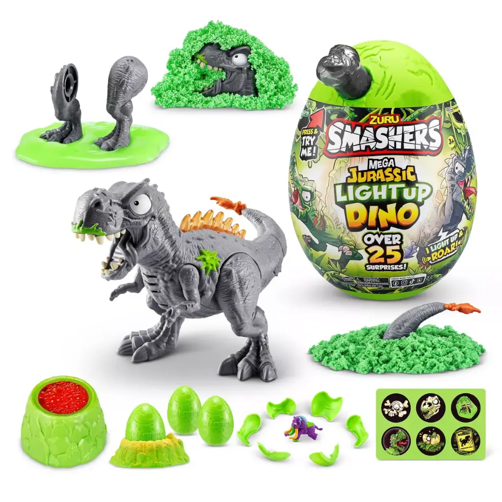 Smashers Mega Jurassic Light Dino Sorpresa 3a+ ( Surtido de 2 Se venden por Separado )