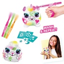Airbrush - Peluche Set de 2 con Aerógrafo Lavable 10cm 6a+