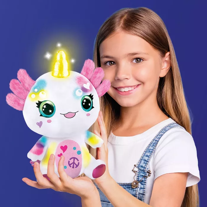 Airbrush - Peluche de Ajolote  para Personalizar con 100 Plantillas 6a+