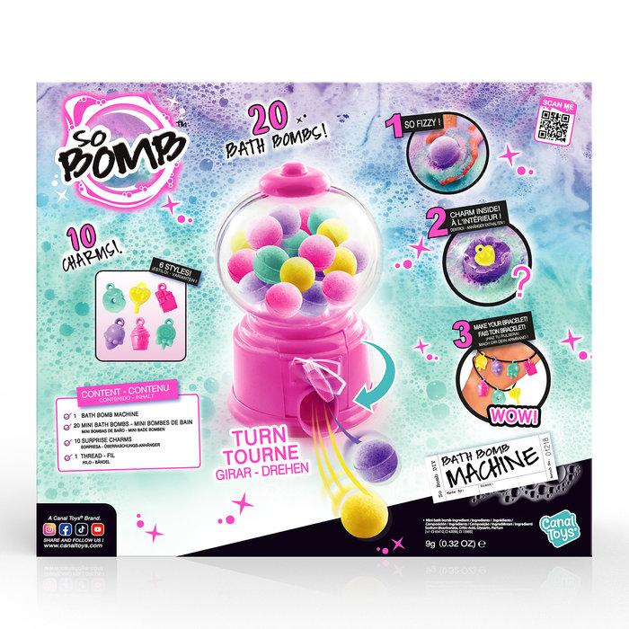 Dispensador de Bombas de Baño con 10Sorpresas 6a+