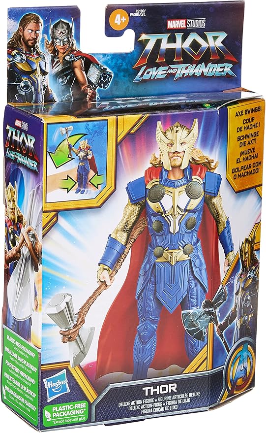 Figura Deluxe Thor Love and Thunder (Surtido de 2 Se venden por Separado ) 4a+