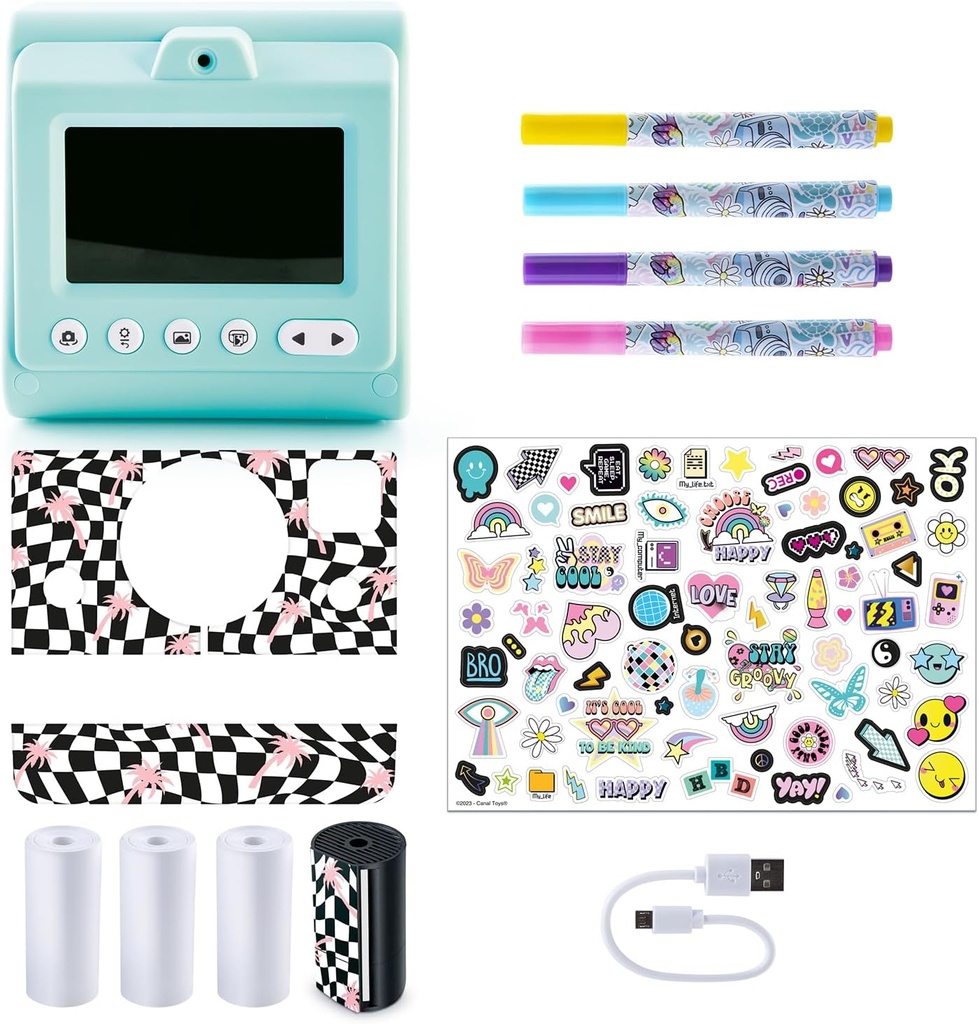 Camara Instantánea Retro Digital con Accesorios 8a+