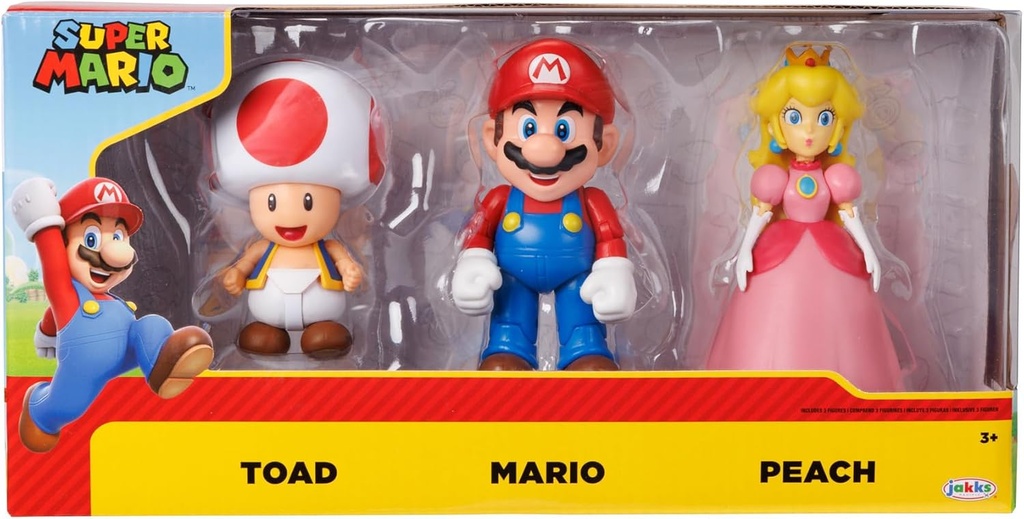 Figuras Super Mario y Amigos Set/3 3a+
