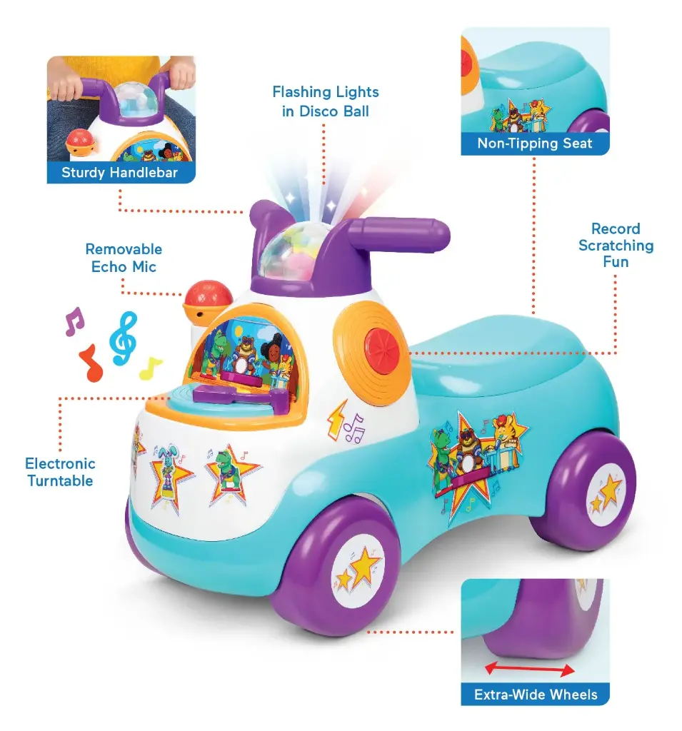 Carro Montable Little People Movin & Groovin Ride On 1-3a Verde Agua