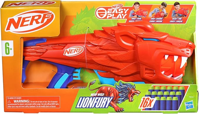 Lanzador Nerf Wild Lionfury 6a+