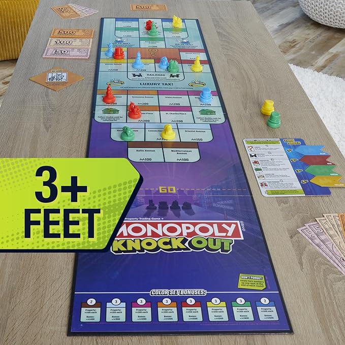 Hasbro Games - Juego de Mesa Monopoly Knock Out 8a+