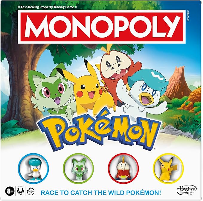 Hasbro Games - Juego de Mesa Monopoly Pokémon 8a+