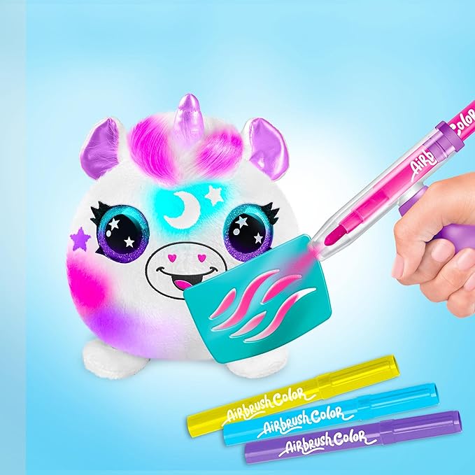 Set de 2 Peluches con Aerógrafo Lavable 10cm 6a+