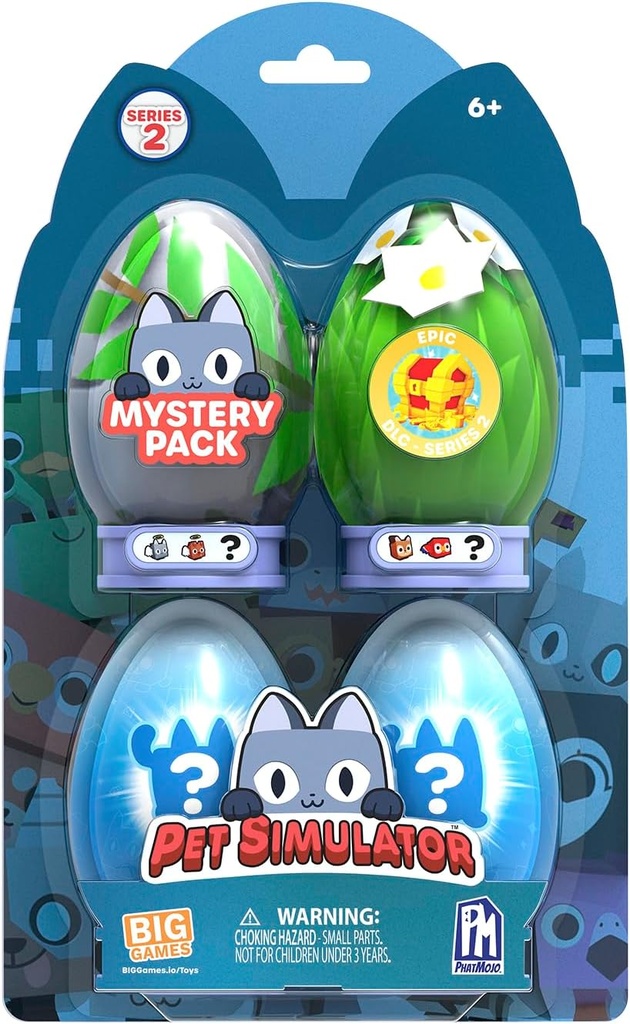 Figuras Simulador de Mascotas Sorpresas Misteriosas Set/4 6a+ ( Surtido de 4 se venden por separado )