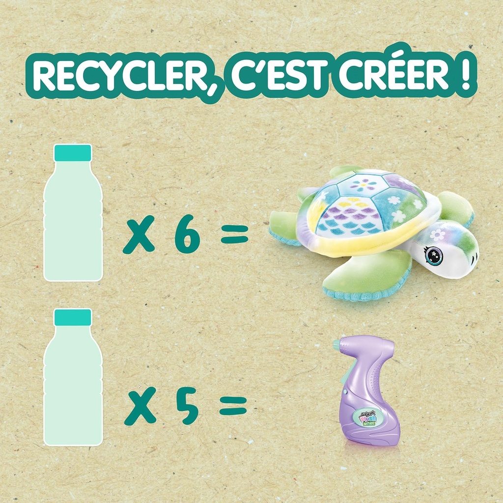 Airbrush - Peluche de Tortuga para Personalizar con 100 Plantillas 6a+