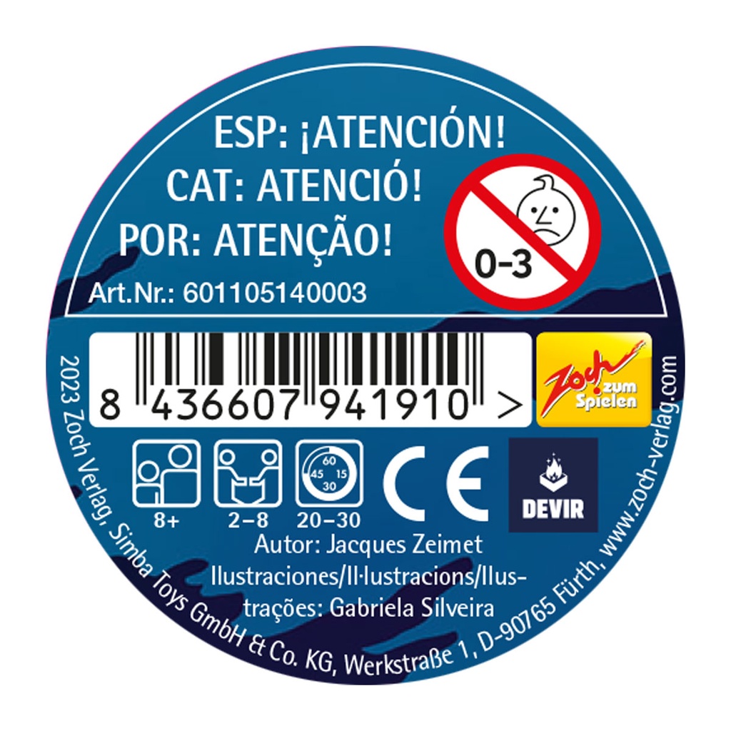 Juego de Mesa Mini Fantasmas Blitz 8a+