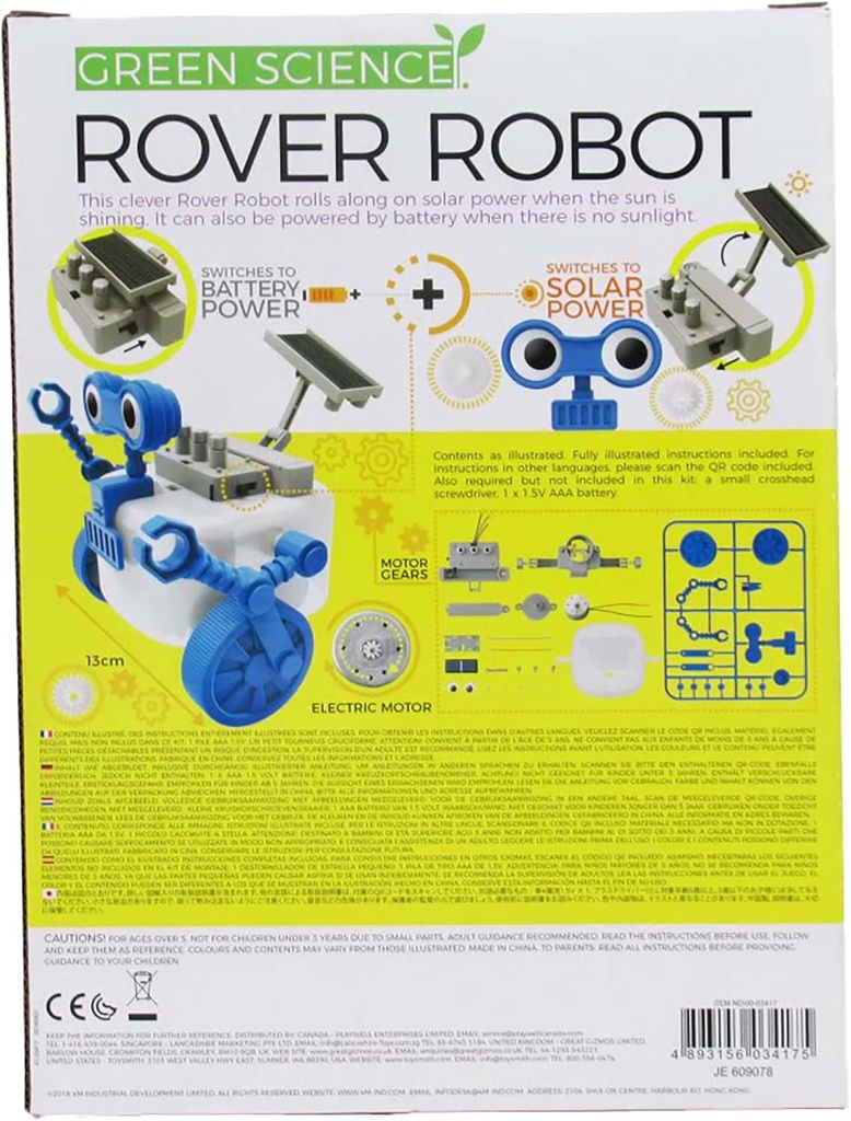 Green Science Robot Eplorador Híbrido Solar 5a+