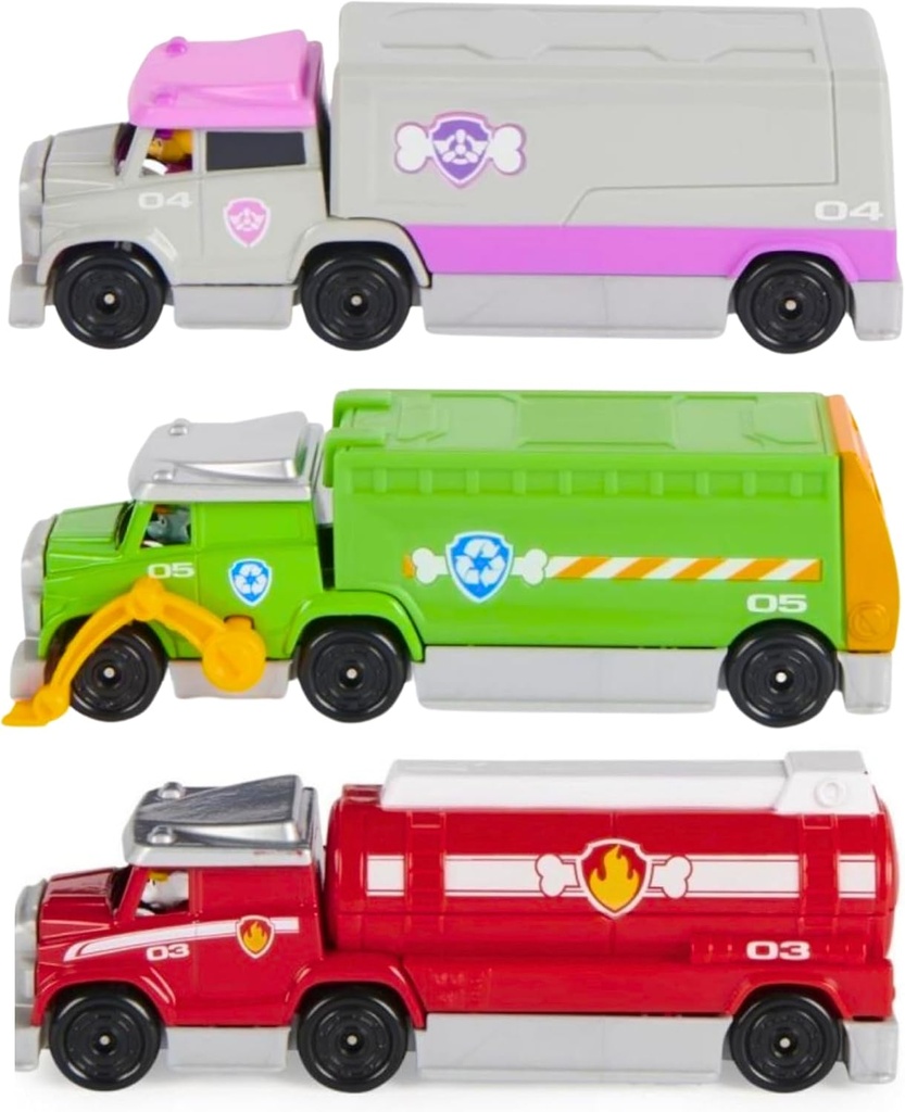 Vehiculos Paw Patrol Big Truck Pups de Metal Surtido de 4 / 3A+ (Se venden por separado)