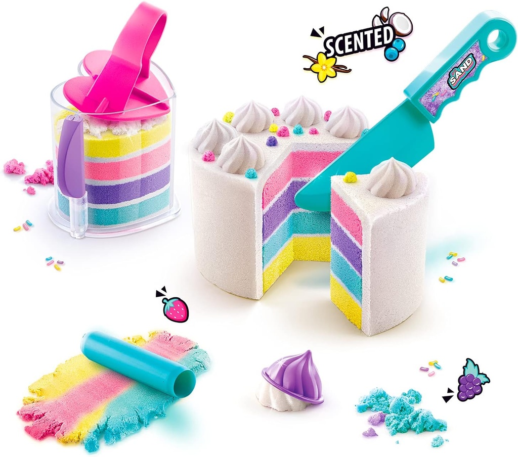 So Sand DIY Tie Dye Sand Box / MODIFIY TO RAINBOW CAKE BOX