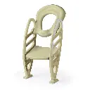 Inodoro Entrenador con Escalera Ajustable Antineslizante Beige 24m+