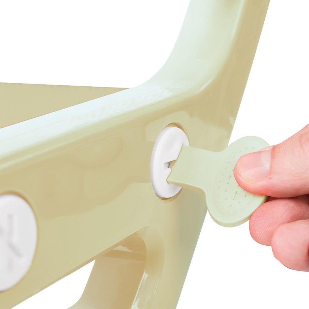 Inodoro Entrenador con Escalera Ajustable Antineslizante Beige 24m+