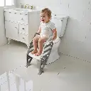 Inodoro Entrenador con Escalera Ajustable Antineslizante Café 24m+