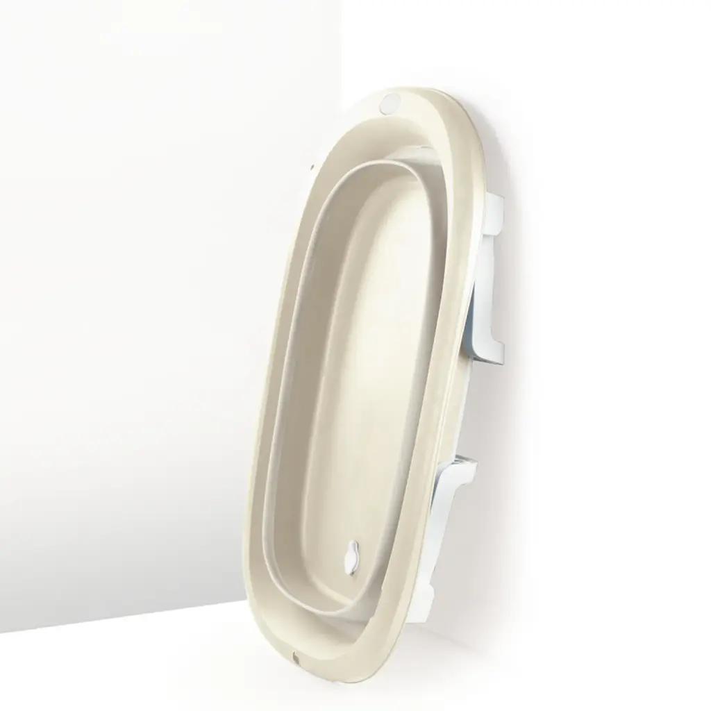 Bañera Plegable Para Bebé  Portatil Beige 6m+