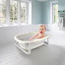 Bañera Plegable Para Bebé  Portatil Beige 6m+