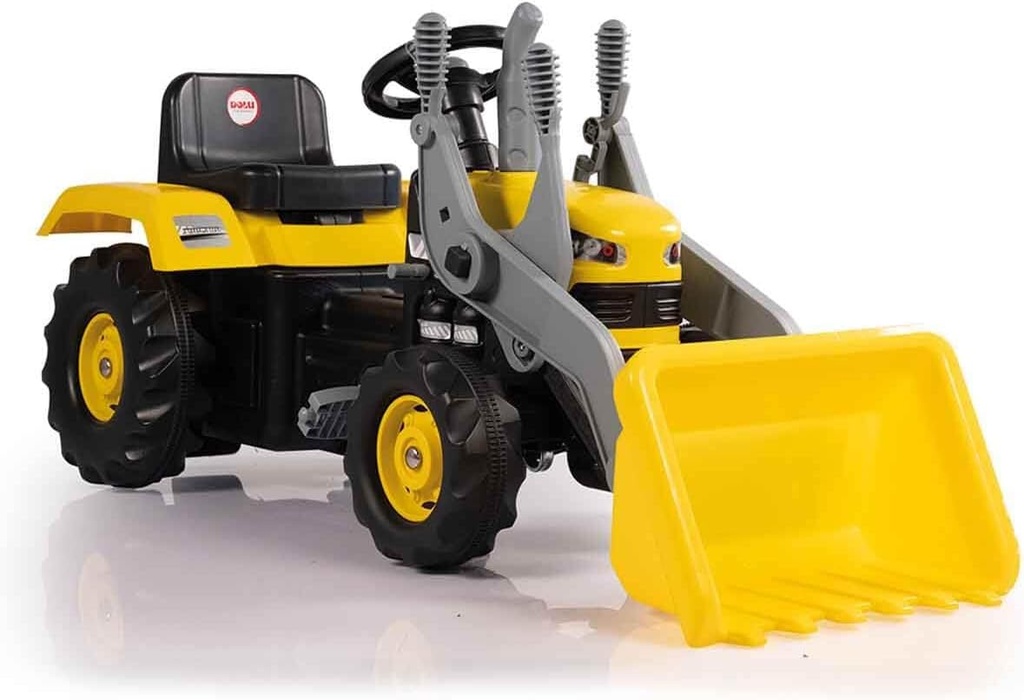 Tractor Amarillo de Pedal con Excavadora 3a+