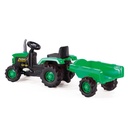 Tractor Verde de Pedal con Carreta  3a+