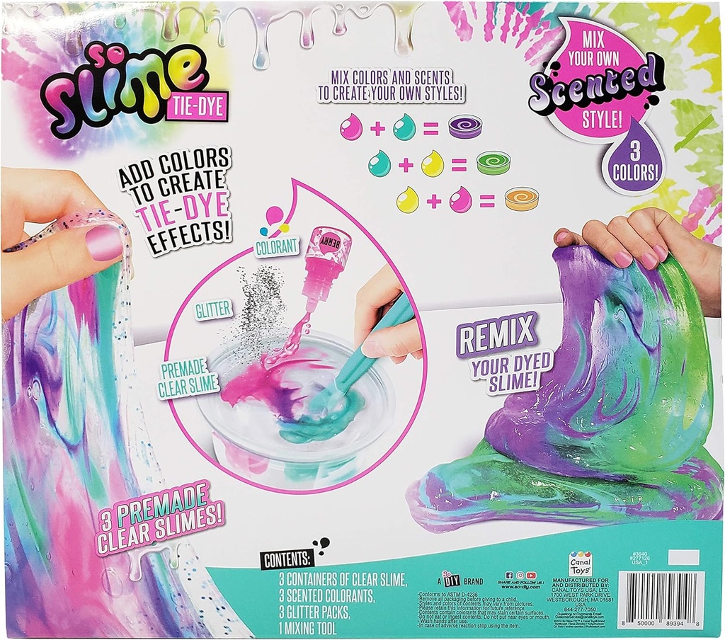 Crea tu Slime TieDye Set de 3 6a+