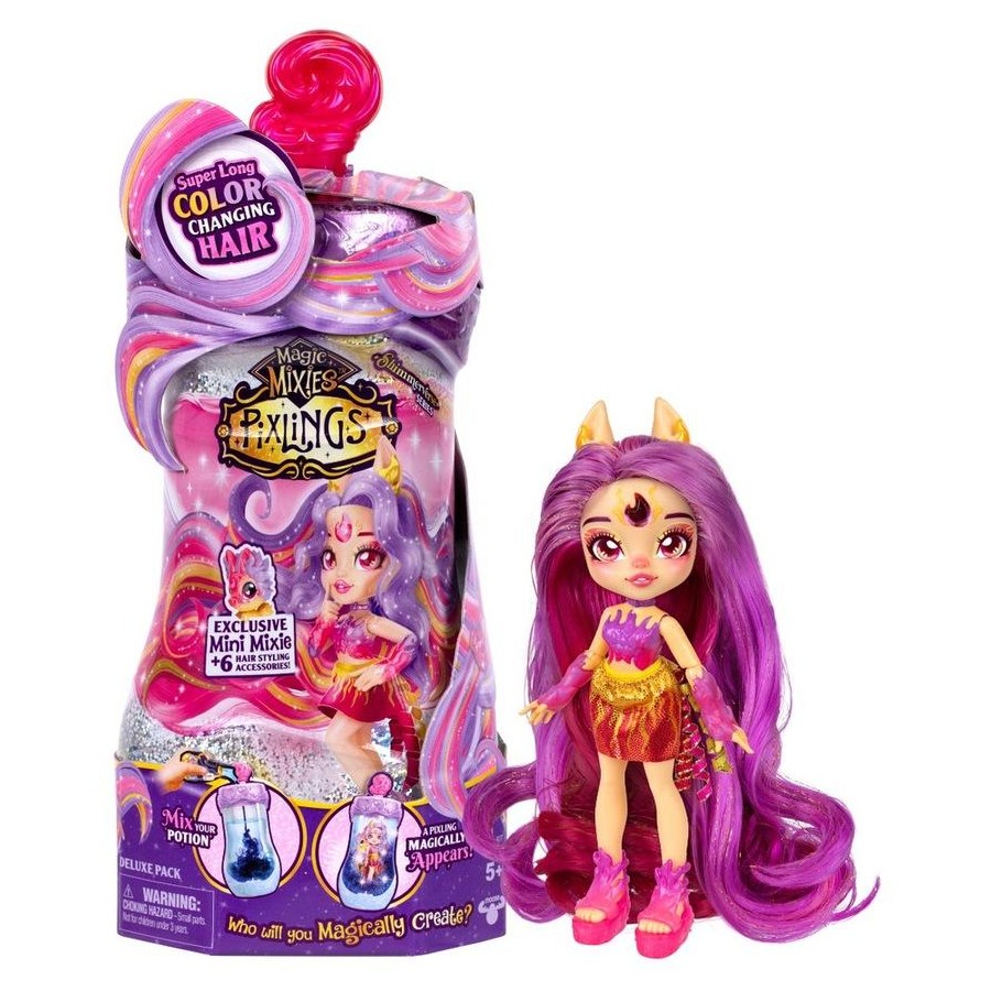 Muñeca Magic Mixies Aparecerá Magicamente Cabello Brilla en la Oscuridad 5a+