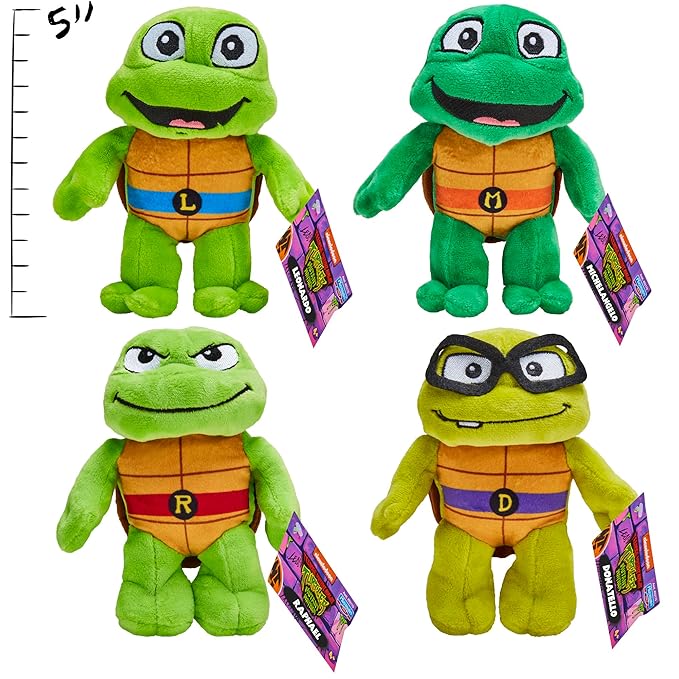 Peluches de las Tortugas Ninja 4a+ ( Surtido de 4 - Se Venden por Separado )
