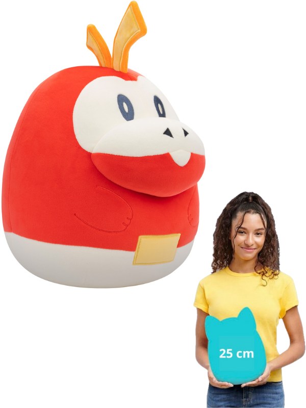 Peluche Squishmallows 10" de Pokémon Fuecoco 3a+