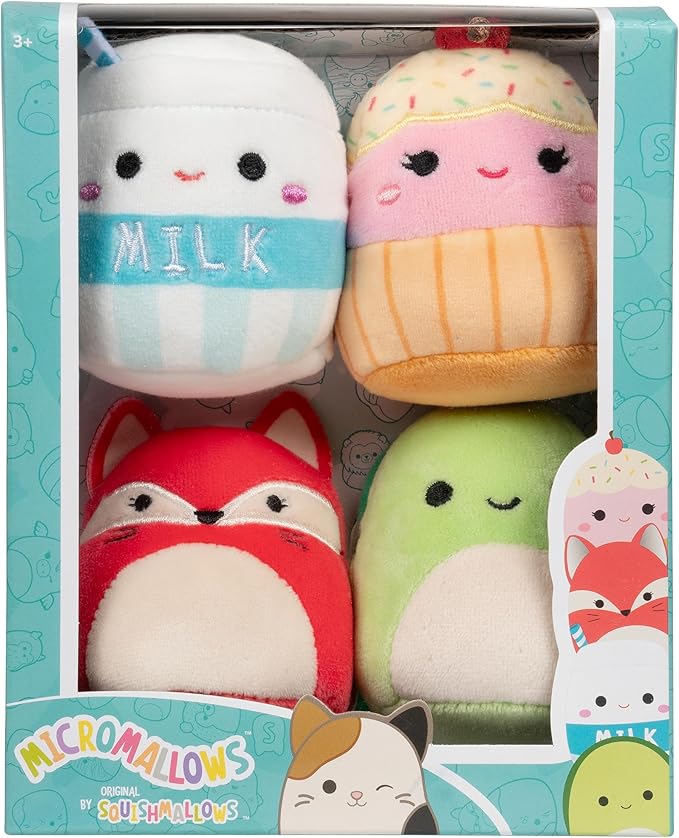 Peluches Squishmallows  Mini Set/4 Surt/4 3a+ Se venden por separado 