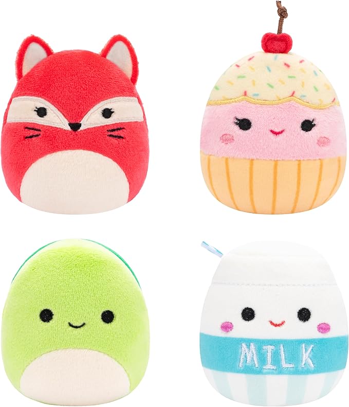 Peluches Squishmallows  Mini Set/4 Surt/4 3a+ Se venden por separado 