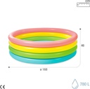 Piscina 4 Anillos Colores 168x46cm 3a+ C6