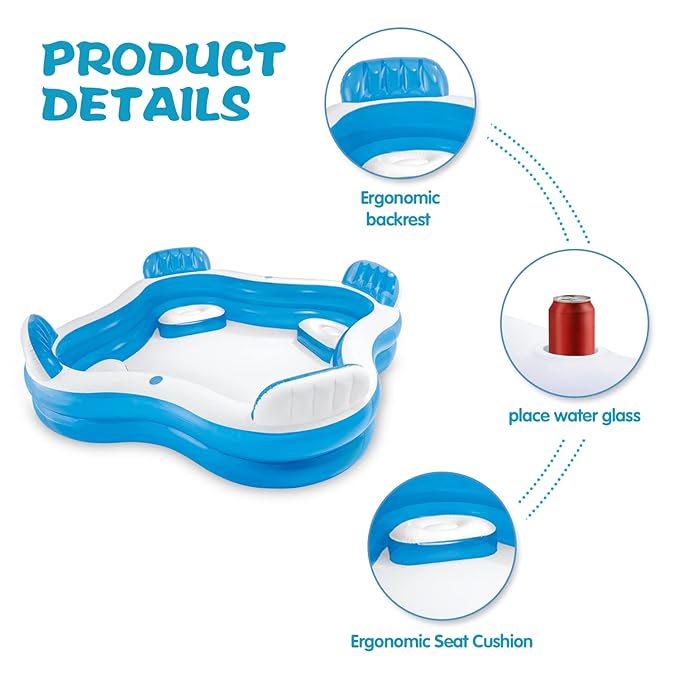 Piscina Familiar Swim Center 229x229x66cm 3a+ C3