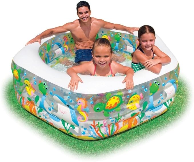 Piscina Hexagonal Inflable 193x180x64cm 6a+ C3
