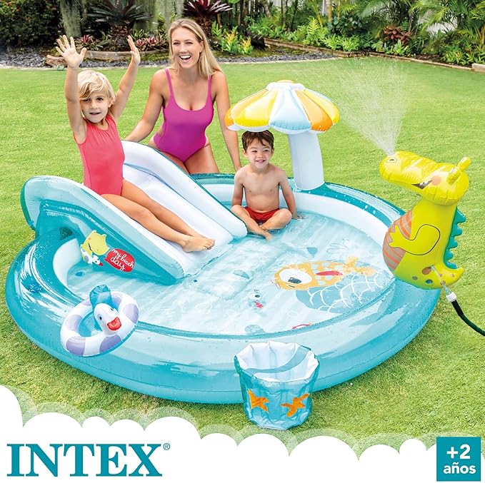 Centro de Juegos Inflable Cocodrilo 2.01m x 1.70m x 84cm
