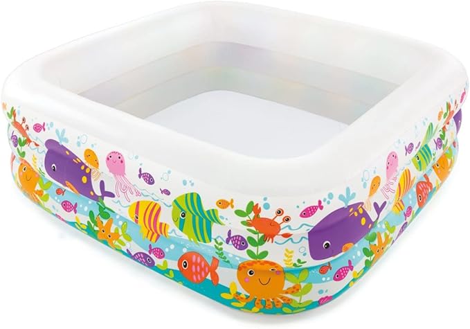 Piscina Inflable Acuario 159x159x50cm 3a+