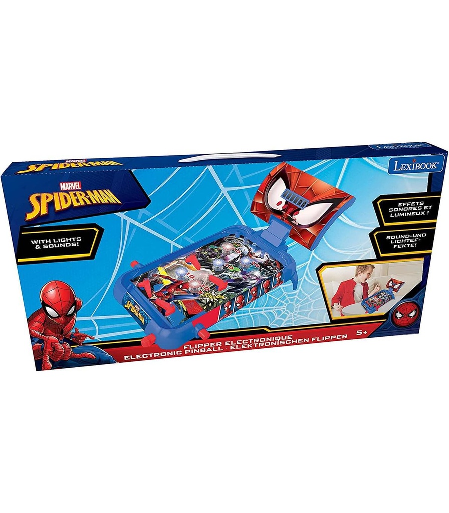 Juego Eletrónico Pin Ball de Marvel Spider-Man 5a+