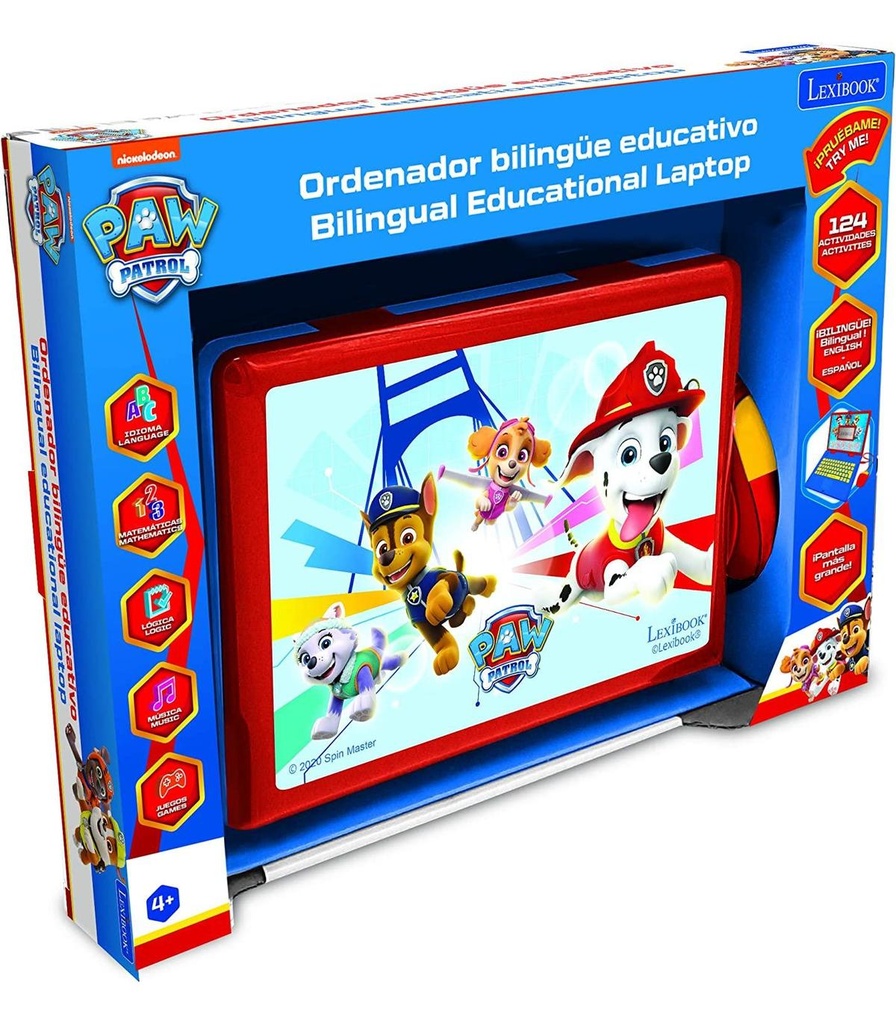 Laptop Bilingue Educativo Paw Patrol 4a+ (JC598PAi2_01)