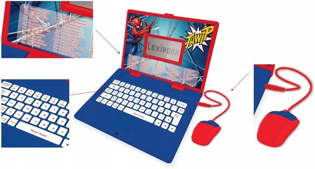 Laptop Bilingue Educativo SpiderMan 4a+