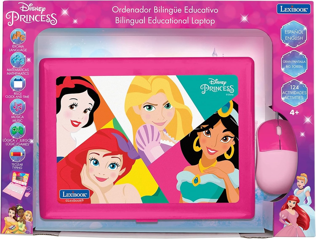 Laptop Bilingue Educativo Princesas Disney 4a+